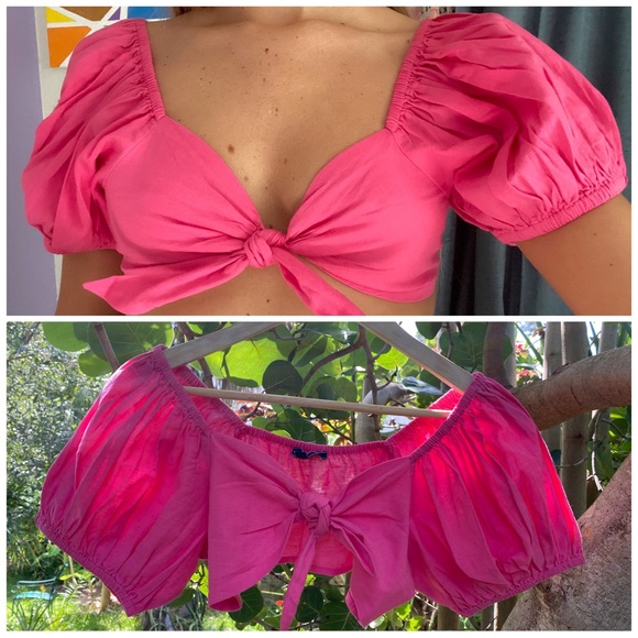 Shore Brand Tops - shore brand puffed sleeve top